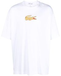 Comme des Garçons - X Lacoste T-Shirt mit Kroko-Patch - Lyst