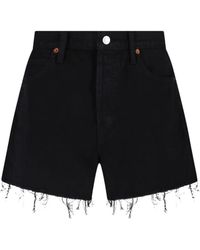 RE/DONE - Short The Breezy À Bords Francs - Lyst