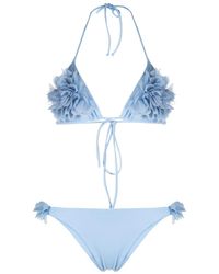 LaRevêche - Shayna Floral-appliqué Bikini - Lyst