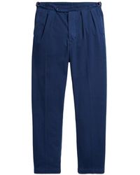 Polo Ralph Lauren - Button Pleated Twill Trousers - Lyst