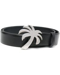 Palm Angels - Palm Tree-Buckle Leather Belt - Lyst