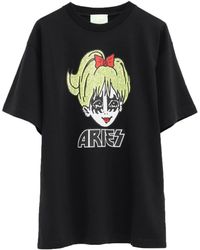 Aries - Logo-print Cotton T-shirt - Lyst
