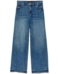 Purple Brand - ラインストーン ワイドジーンズ - Lyst
