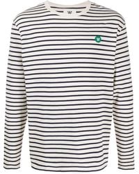 WOOD WOOD - Gestreiftes 'Mells' Langarmshirt - Lyst
