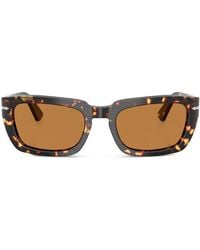 Persol - Sonnenbrille Mit Eckigem Gestell - Lyst
