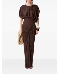 Concepto - Zena Twist-Detail Gathered Maxi Dress - Lyst