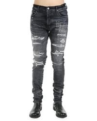 Amiri - Boro Repair Skinny Jeans - Lyst