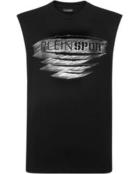 Philipp Plein - T-shirt sans manche à logo imprimé - Lyst