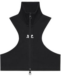 Courreges - Scuba Cropped Jacket - Lyst