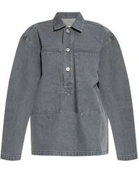 JW Anderson - Blouse Met Knoopsluiting En Opgestikte Zak - Lyst