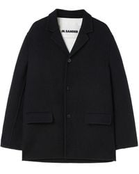 Jil Sander - Gedeconstrueerd Wollen Jack - Lyst