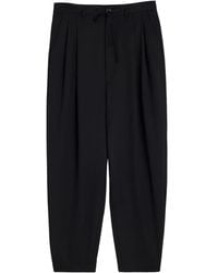 Lemaire - Drawstring-Waistband Pleated Trousers - Lyst