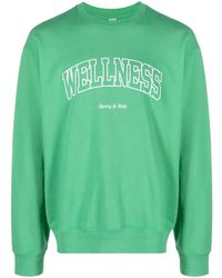 Sporty & Rich - Slogan-Print Cotton Sweatshirt - Lyst