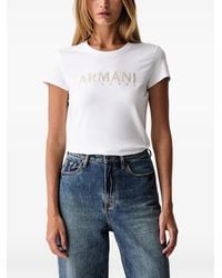 ARMANI EXCHANGE - Logo-Print Short-Sleeve T-Shirt - Lyst
