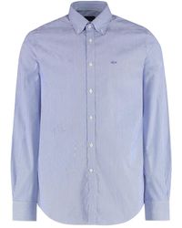 Paul & Shark - Striped Button-Down Cotton Shirt - Lyst