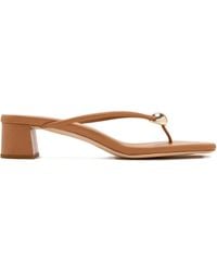Loeffler Randall - 50Mm Odessa Leather-Thong Ball-Embellishment Sandals - Lyst