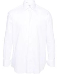 Brioni - Long Sleeved Cotton Shirt - Lyst