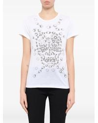 McQueen - Skull-Print Short-Sleeve T-Shirt - Lyst