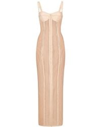 Dolce & Gabbana - Kim Midi-jurk Met Bustier - Lyst