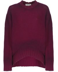 The Attico - Bestickter Pullover mit ausgestelltem Saum - Lyst