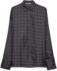 Prada - ペイズリー シルクシャツ - Lyst