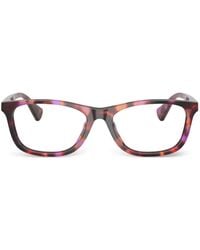 Polo Ralph Lauren - Tortoiseshell-Effect Rectangle-Frame Glasses - Lyst