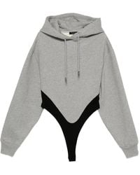 Mugler - Body mit Kapuze - Lyst