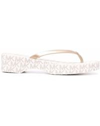 Michael Kors - Lilo Monogram-Print Flip-Flops - Lyst