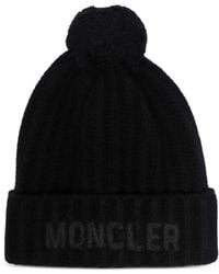 Moncler - Logo-Detail Beanie Hat - Lyst