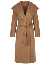 Max Mara - Abrigo Elegia Con Capucha Y Cinturón - Lyst