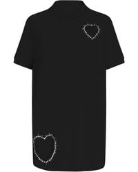 Area - Crystal-Embellished Cut-Out Minidress - Lyst