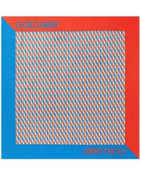 Jimmy Choo - Reta Geometric-print Silk Scarf - Lyst