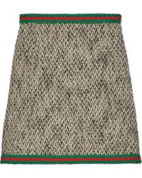 Gucci Tweed-Rock - Schwarz