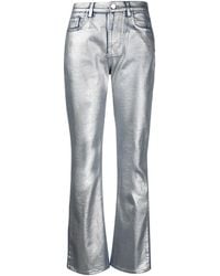 Alberta Ferretti - Metallic Flared Jeans - Lyst
