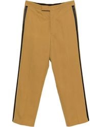 SAPIO - Gabardine Side-Stripe Trousers - Lyst
