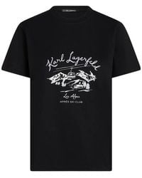 KARL LAGERFELD - Après Ski Club T-Shirt - Lyst