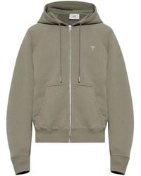 Ami Paris - Hoodie mit Ami de Coeur-Stickerei - Lyst