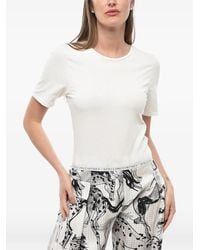 Stella McCartney - Organic Cotton T-Shirt With Branded Elastic - Lyst