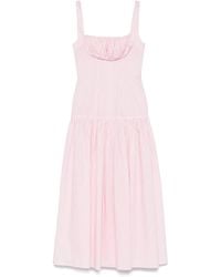 ROWEN ROSE - Gathered-Detail Maxi Dress - Lyst