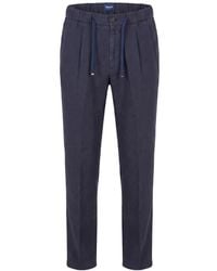 Drumohr - Pleated Drawstring Trousers - Lyst