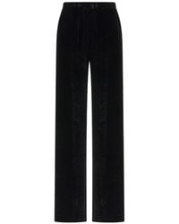Antonelli - Velvet Straight-Leg Trousers - Lyst