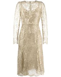 Dolce & Gabbana Jurk Van Kant - Metallic