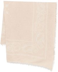 Liska - Paisley-Print Frayed Scarf - Lyst