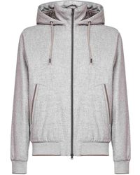 Herno - Chaqueta Con Capucha Y Ribete De Canalé - Lyst