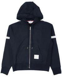 Thom Browne - Loopback-Jersey Armband Hoodie - Lyst