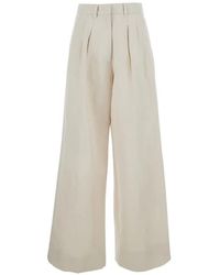PT Torino - Pleated Wide-Leg Trousers - Lyst