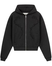 ROUGH - Felpa Con Cappuccio E Zip - Lyst