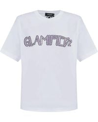 DSquared² - Rhinestone-Embellished T-Shirt - Lyst