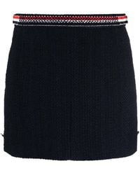 Thom Browne - 4 Bar-Tab Tweed Miniskirt - Lyst