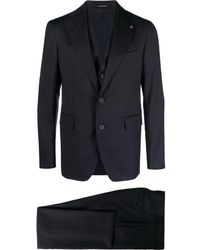 Tagliatore - Single-breasted Three-piece Wool Suit - Lyst